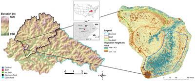 Long-term changes in coarse woody debris abundance in three Appalachian headwater streams with differing best management practices